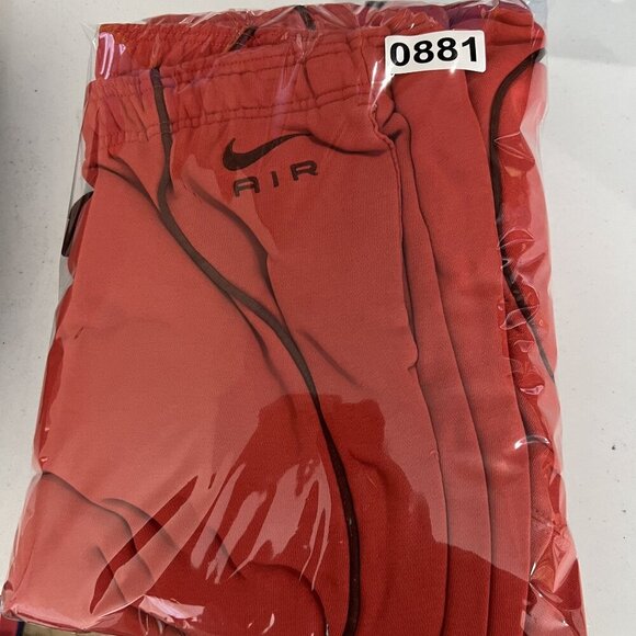 Nike Air Womens M Crimson Tracksuit Cropped Hoodie Joggers Athletic Lounge Set - Picture 16 of 16